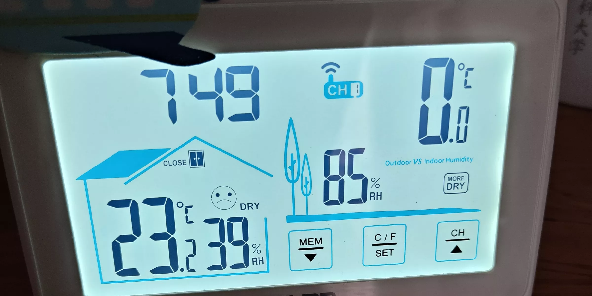Zimno. Zero stopni na termometrze.